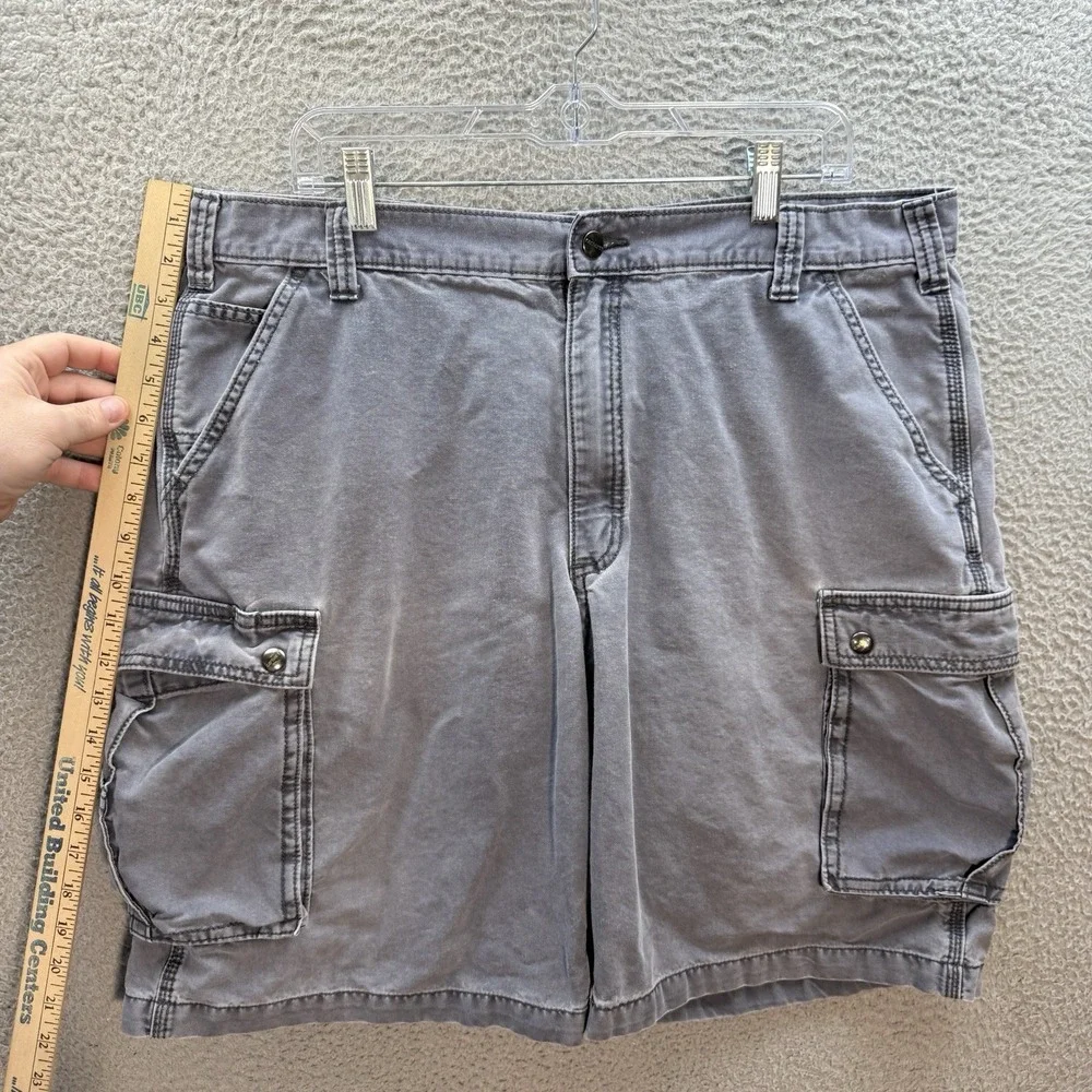 Carhartt Shorts Mens 40‎ Gray Duck Canvas Rugged Cargo Workwear Chore Grunge